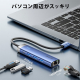 VENTION 5-in-1 USB-A 3.0 to USB 3.0 x 3/RJ45/USB-C ドッキングステーション 0.15M セルフパワー/バスパワー対応 ブルー TG-0750