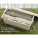 HUGEL キャンプ用品６点セット３人用ロータイプ/カーキ 