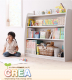 シンプルデザイン キッズ収納家具シリーズ CREA クレア本棚 / ホワイト