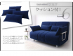 新ふたり寝られるカウチソファベッド ROLLY ローリー / ブラウン