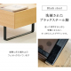 昇降テーブル 一体型 引き出し付き/オーク