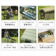 HUGEL キャンプ用品６点セット３人用ハイタイプ/カーキ