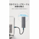VENTION M.2 NVMe SSD用ポータブルケース(USB 3.1 Gen 2-C) アルミニウム合金 グレー KP-9286