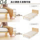 アイリスオーヤマ 宮付き高耐荷重すのこベッド  ナチュラル/Sサイズ