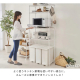 アイリスオーヤマ カラーメタルラック ペール上ラック ハイタイプ（幅55cm 高さ180cm）/ホワイト