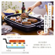 ホットプレート 網焼き風 (焼肉/平面/たこ焼き 24穴) 3枚 IHA-A30-B / ブラック