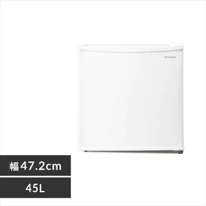 アイリスオーヤマ 冷蔵庫 45L/ブラック/右開き
