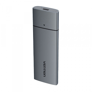 VENTION M.2 NVMe SSD用ポータブルケース(USB 3.1 Gen 2-C) アルミニウム合金 グレー KP-9286