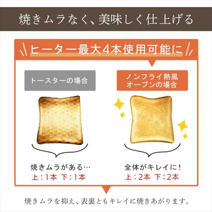 ノンフライ熱風オーブン/ブラック