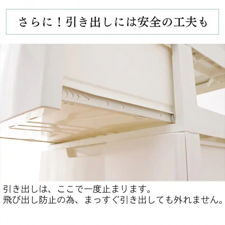 アイリスオーヤマ スリムCODチェスト 幅55cm/ホワイト・アイボリー