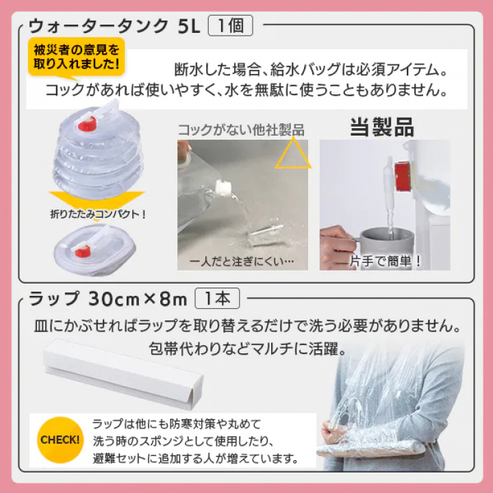 防災セット 2人用44点