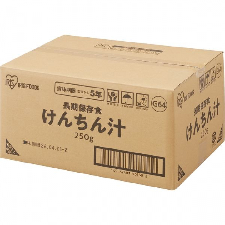 災対食パウチけんちん汁250g×36個