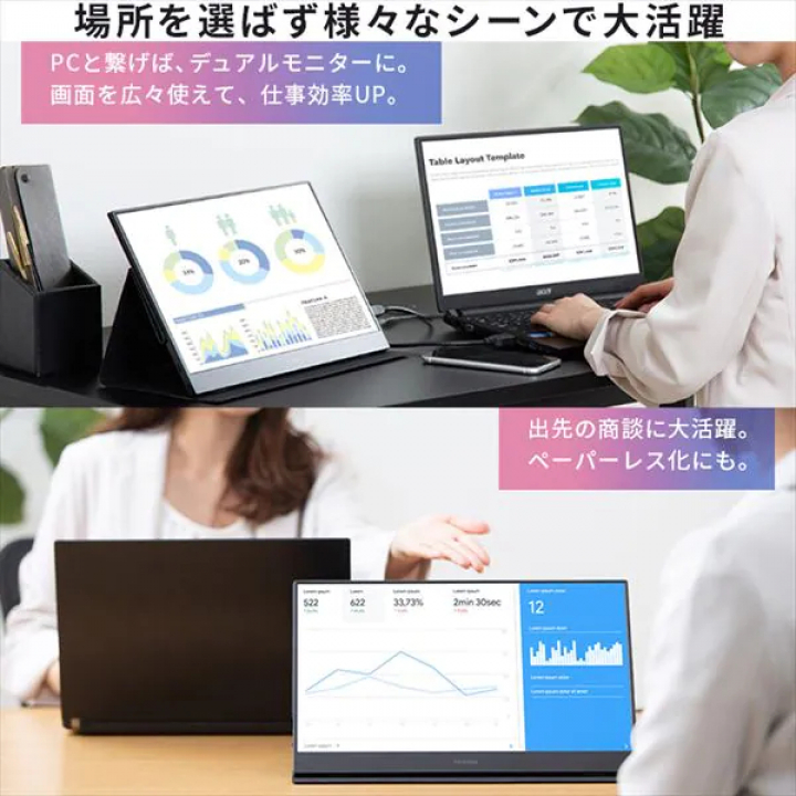アイリスオーヤマ ポータブルモニター