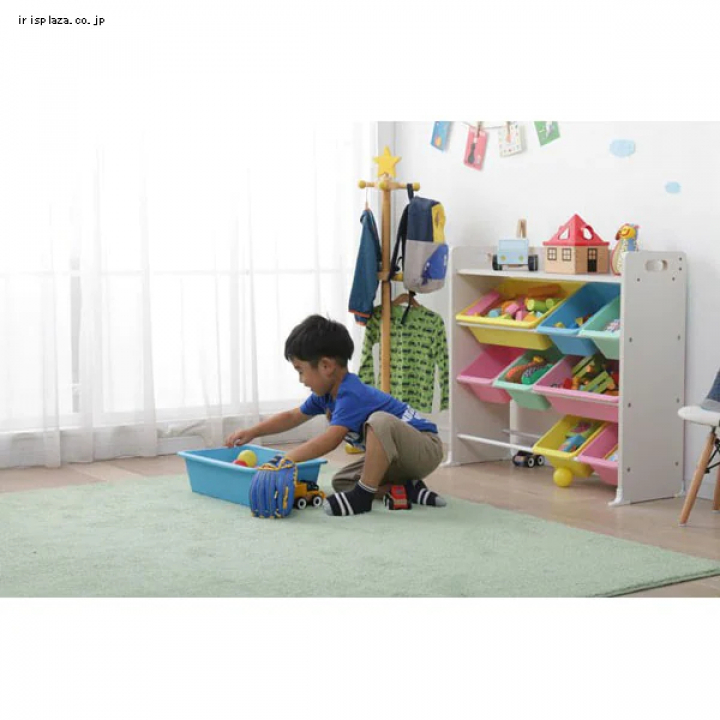 アイリスオーヤマ 天板付キッズトイハウスラック/ キャロット
