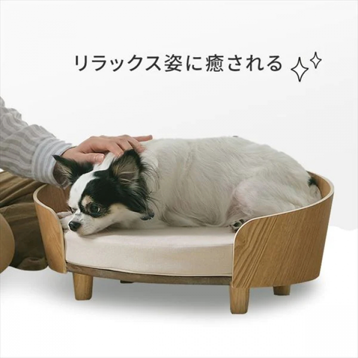 プライウッド オーバルペットベッド/ナチュラル