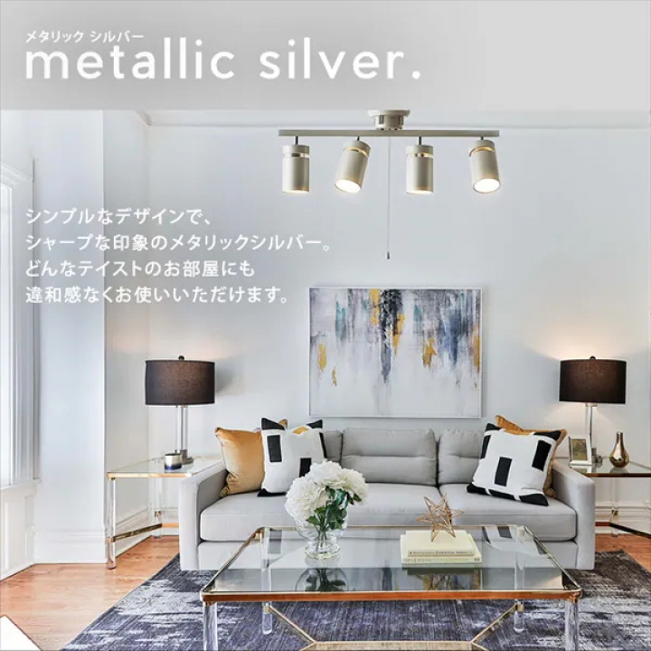 4灯シーリングライト ストレート形CE4LA-22SS-MB / マットブラック