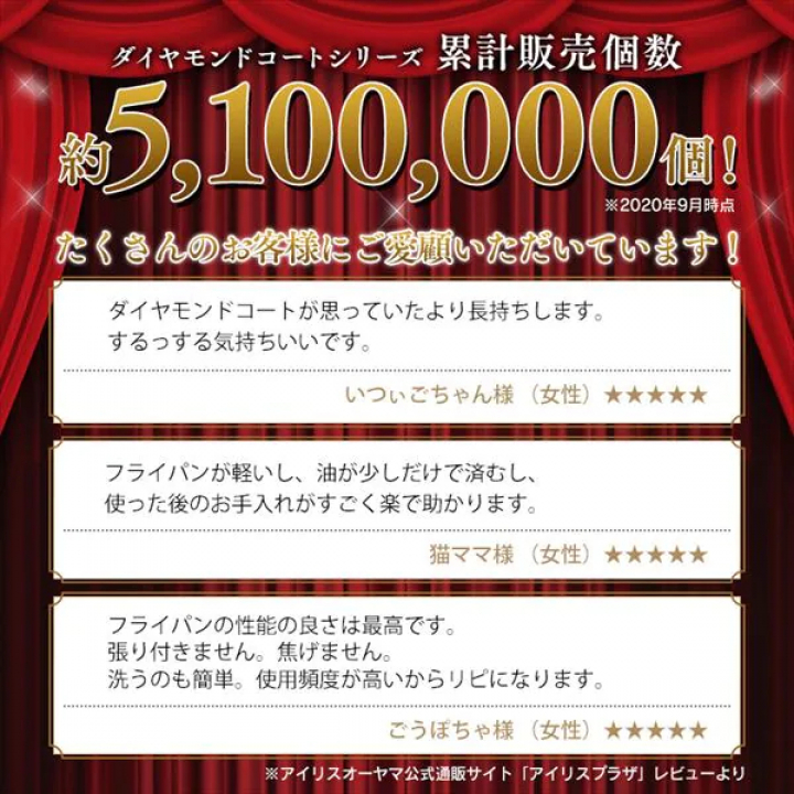 アイリスオーヤマ ダイヤモンドコートフライパン・両手なべ ３点セット IH対応/ブラック