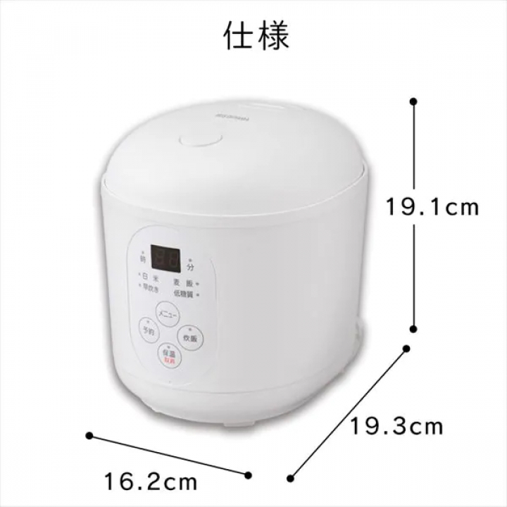 ジャー炊飯器 1.5合/ホワイト