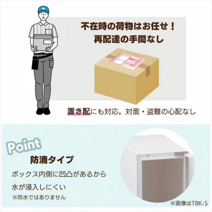 宅配ボックスMサイズ/ホワイト