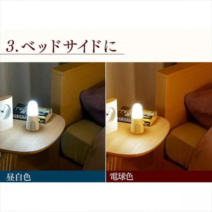 乾電池式LEDセンサーライト スタンドタイプ 昼白色