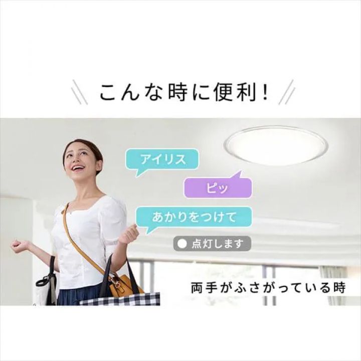 LEDシーリングライト 5.11 音声操作 クリアフレーム 12畳 調光 調色 CL12DL-5.11CFV