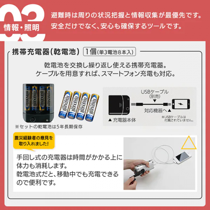 防災セット 2人用44点