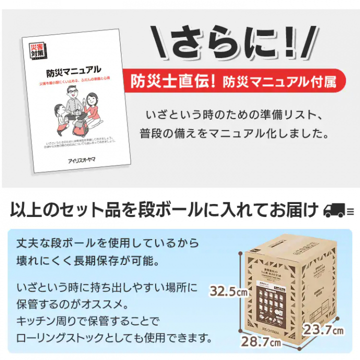 非常食セット1人用水入り 21点