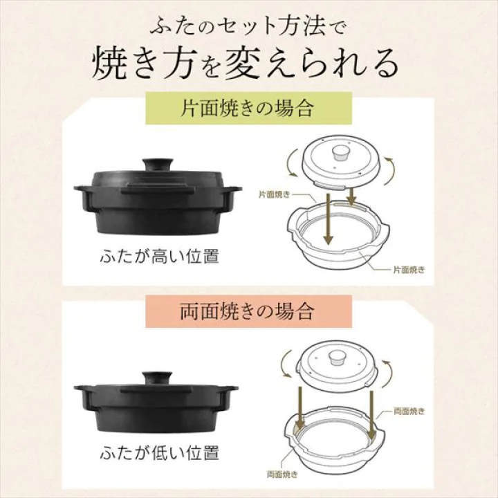 アイリスオーヤマ かんたん両面焼きレンジ 17Lターン