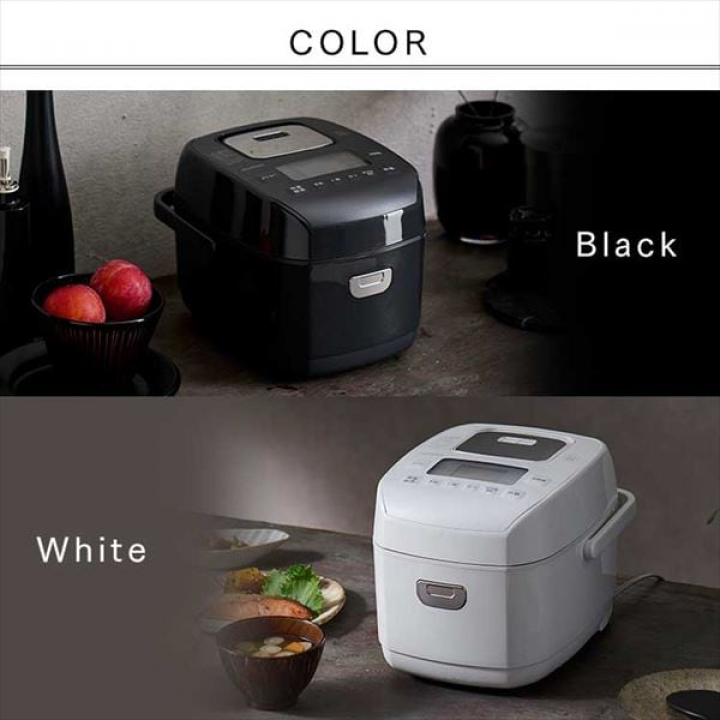 米屋の旨み 銘柄炊き 圧力IHジャー炊飯器 3合/ブラック