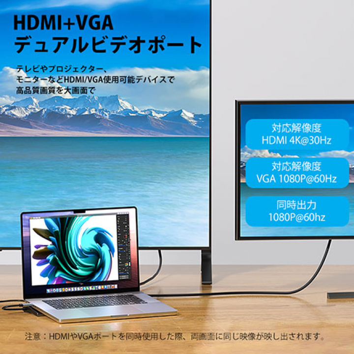 VENTION 11-in-1 USB-C ノートパソコンの下に置けるドッキングステーション 0.25m メタルタイプ グレー TH-8207