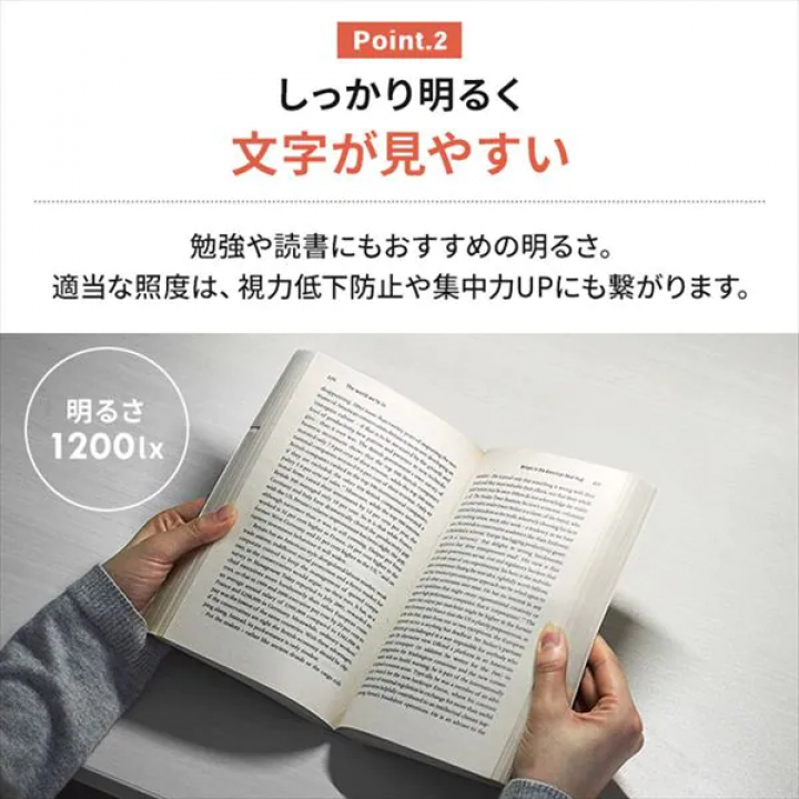 LEDデスクライトQi充電シリーズ 平置きタイプ 調光/ホワイト