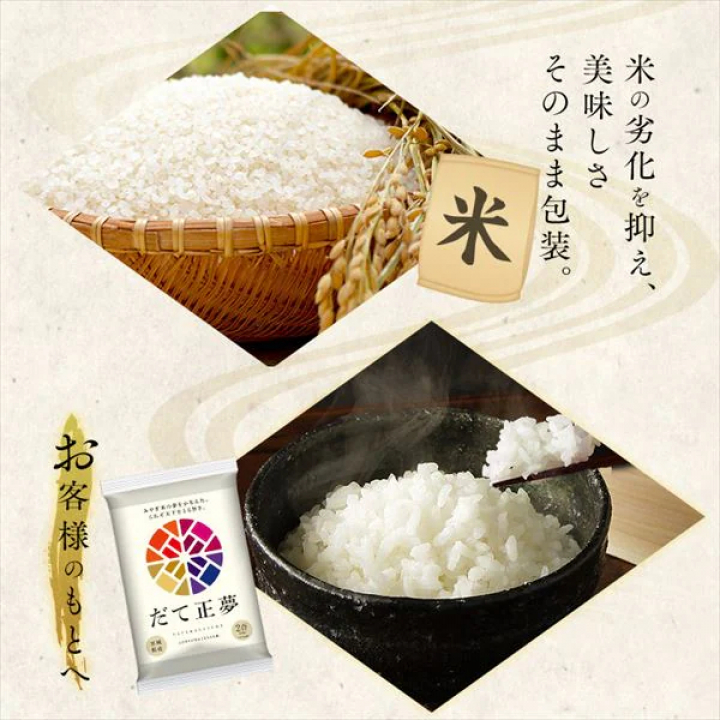 低温製法米 宮城県産 だて正夢 チャック付き【2kg×4】
