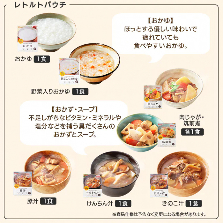 非常食セット1人用水入り 21点