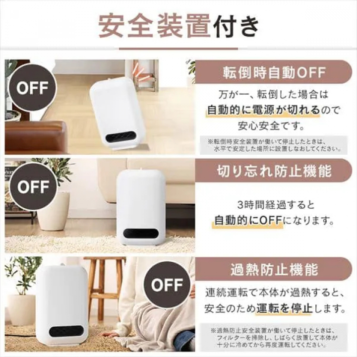 セラミックファンヒーター ホワイト CH-127D / ホワイト