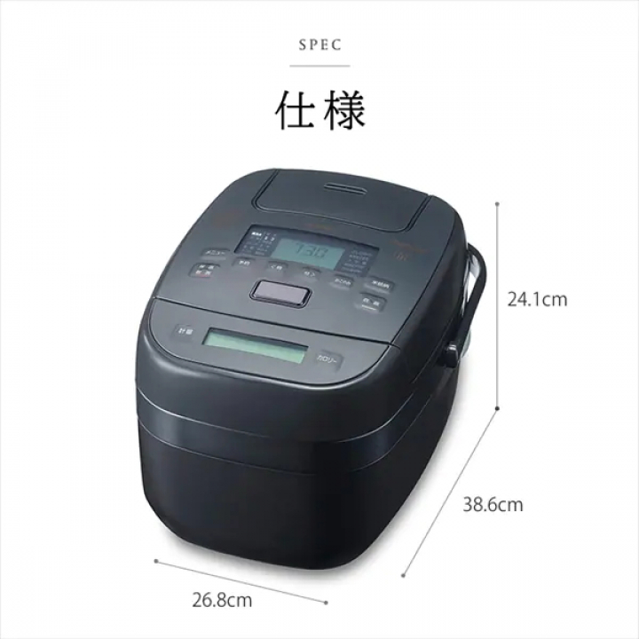 圧力IHジャー炊飯器 5.5合/グレー