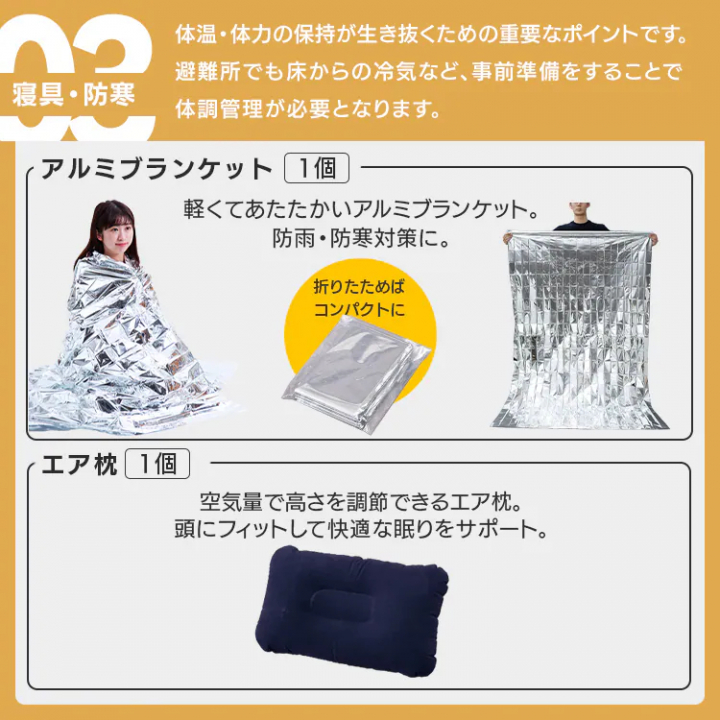 防災セット 1人用27点
