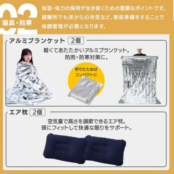 防災セット 2人用35点