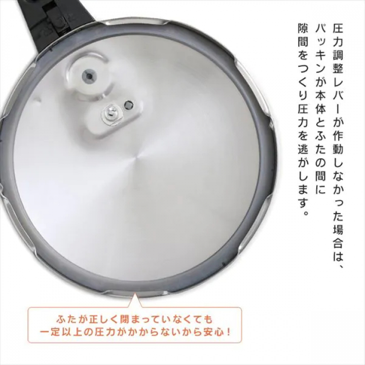 アイリスオーヤマ 片手圧力鍋 5Lセット IH対応