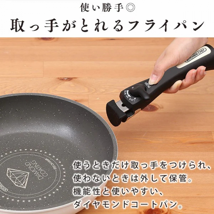 アイリスオーヤマ ダイヤモンドコートパンマーブルIH対応 9点セットホワイト