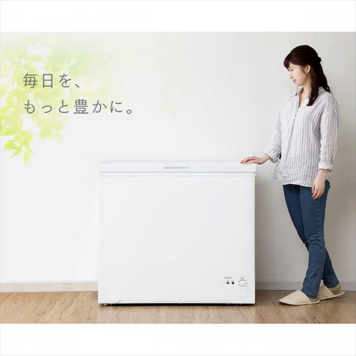 上開き式冷凍庫 198L/ホワイト