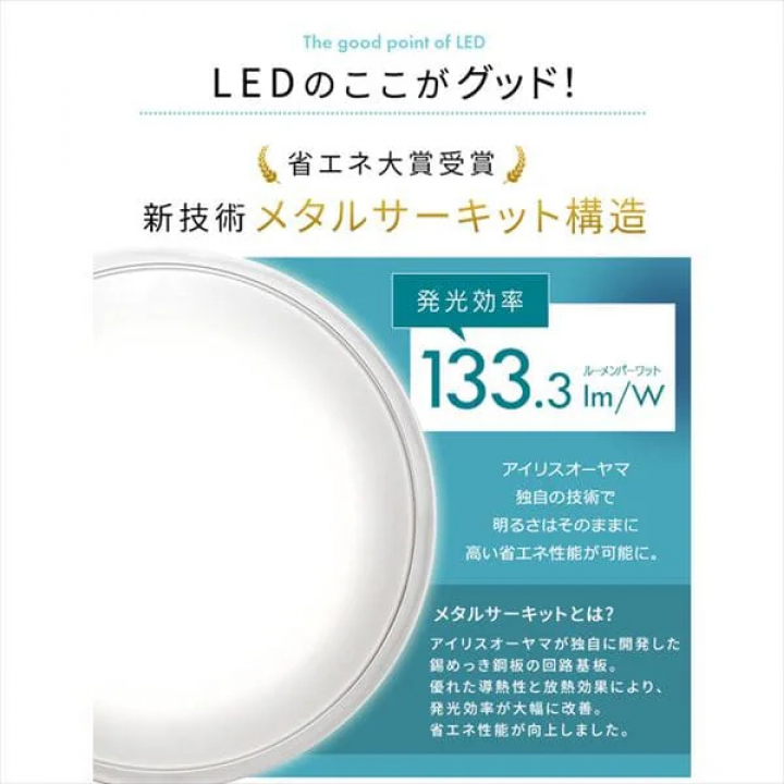 LEDシーリングライト 5.11 音声操作 クリアフレーム 12畳 調光 調色 CL12DL-5.11CFV