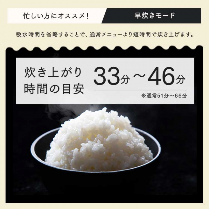 アイリスオーヤマ ジャー炊飯器 3合/ホワイト