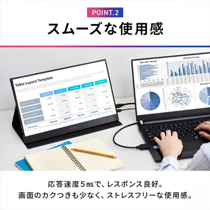 アイリスオーヤマ ポータブルモニター