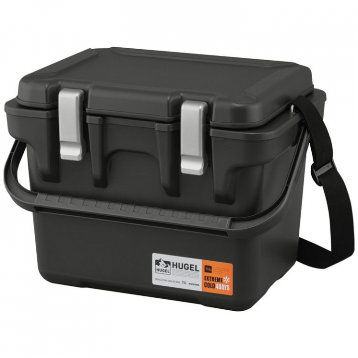 HUGEL 真空断熱クーラーボックス 15L VITC-15 チャコールグレー