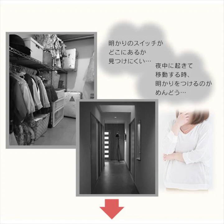 乾電池式LEDセンサーライト ウォールタイプ 昼白色