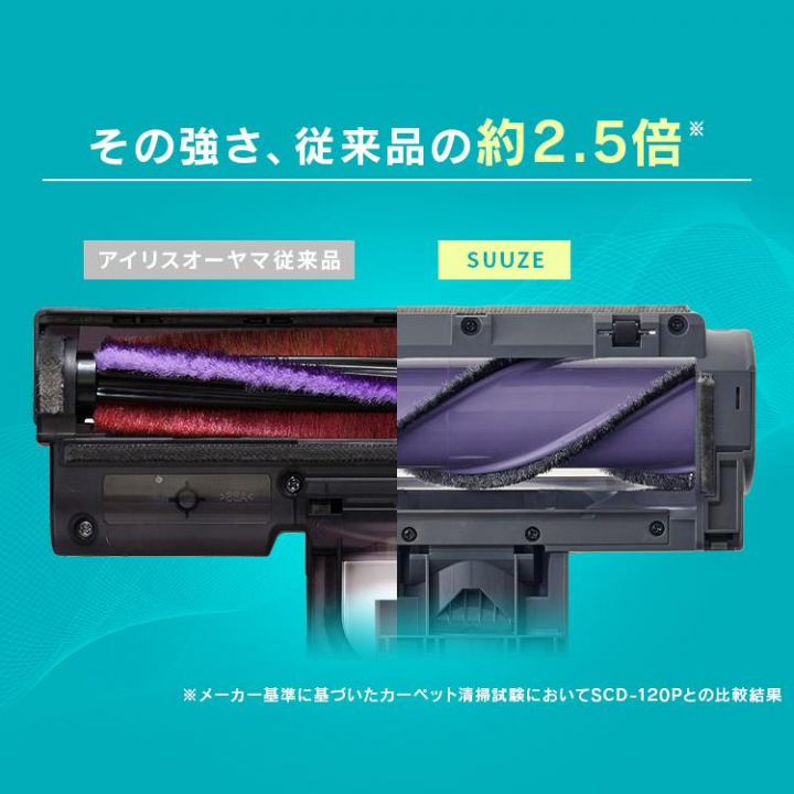 充電式サイクロンスティッククリーナーSUUZE　SCD-210P-H / グレー