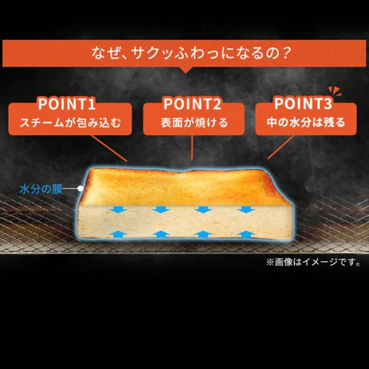 スチームオーブントースター/ホワイト