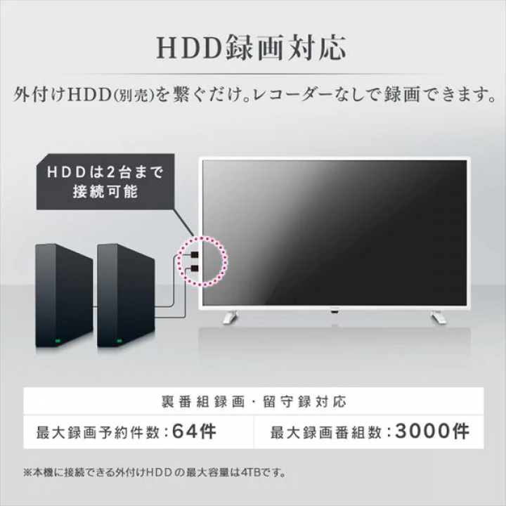 ハイビジョン液晶テレビ 40インチ/ブラック