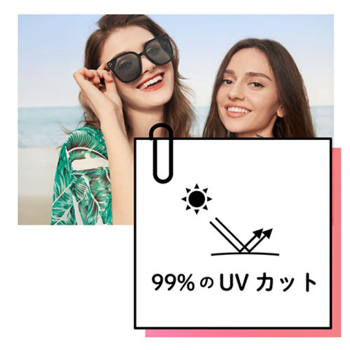 wicue スライド式調光サングラス VALENTINE ボストンタイプ ブラック VR3043