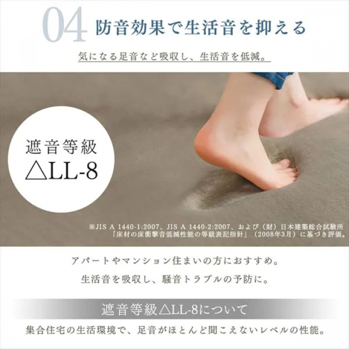 アイリスオーヤマ ラ・クッションラグ 低反発タイプ（185cm×240cm）/モカ 